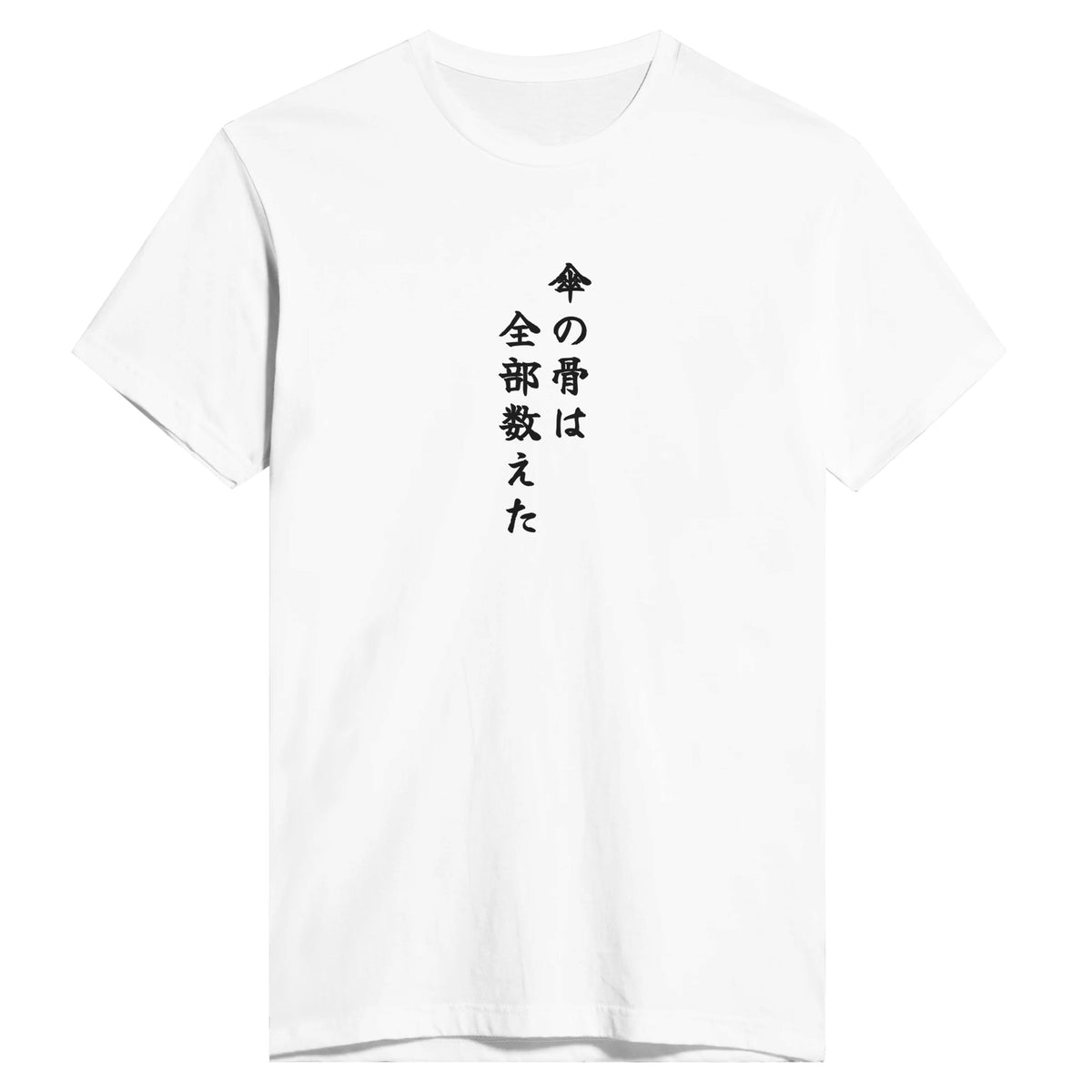 傘の骨は全部数えた